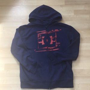 DC excellent boys XLnavy zip-up hoodie! 💙